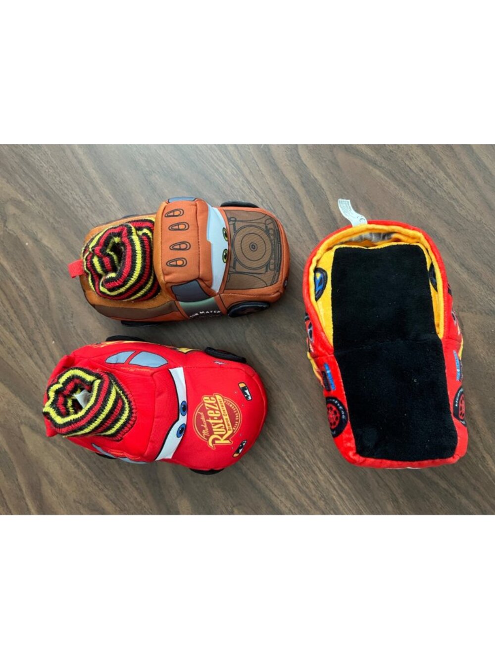 Disney Pixar Cars Slipper LOT & Reversible Lightning McQueen 2-in-1 Plush Toy - Picture 2 of 16